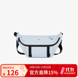 BAGSMART斜挎包骑行胸包男女大容量轻便通勤旅行户外大学生饺子包腰包挎包 天蓝色