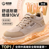 蓝鸥盾劳保鞋男绝缘10KV电工防砸包头防刺耐磨安全工作鞋D1122KV-1 42