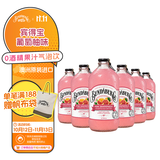 宾得宝（Bundaberg）含气葡萄柚汁饮料375ml*6玻璃瓶装  澳州进口秋日出游果汁气泡水