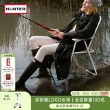 HUNTER雨靴户外露营女鞋惠灵顿经典英伦防水防滑骑士靴女长筒女靴高筒靴 哑光黑色/BLK 38