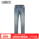 ORRDT澳林丹顿轻奢男装牛仔裤春秋时尚休闲修身微弹百搭长裤 A37E1751牛仔蓝 33 （175/84A）