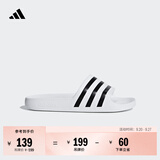 adidas ADILETTE AQUA休闲沙滩拖鞋男女阿迪达斯官方轻运动F35539   白色/黑色   41-42