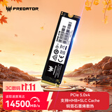 宏碁掠夺者（PREDATOR）4TB SSD固态硬盘 M.2接口(NVMe协议) GM9系列 NVMe PCIe 5.0读速14500MB/s AI电脑存储配件