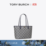 Tory Burch  汤丽柏琦【12期免息】  T MONOGRAM 小号拉链托特包TB 152299 海军蓝 405 OS