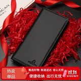 稻草人男士钱包头层牛皮商务休闲长款多功能薄钱夹生日礼物送男生爸爸