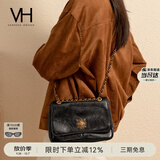 VANESSA HOGAN VH女包复古邮差包中号轻奢油蜡皮腋下包通勤单肩托特包生日礼物