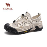 骆驼（CAMEL）网面镂空透气厚底防撞城市户外凉鞋男 G15M342015 米白/黑 43