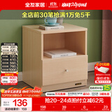 全友家居【床头柜合集】卧室储物柜子客厅收纳边角柜KD（需自行安装） 106302K-2单床头柜*1