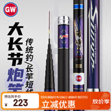 光威（GW）鱼竿手竿9米丽峰本流炮竿28调大长节传统钓长竿钓鱼竿超轻超硬