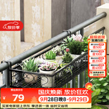 安尔雅 花架 阳台装饰多层家用置物架户外铁艺花架子客厅绿萝多肉花盆架
