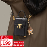 YUYULA牛皮包包女包斜挎手机包时尚迷你单肩包生日礼物高级感送女友老婆