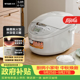 虎牌（TIGER）电饭煲 多功能智能微电脑 可预约定时煮饭电饭煲 家用不粘锅电饭锅 4-5人 5L JAX-C18C