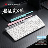 双飞燕（A4TECH）FBK25 103键 蓝牙键盘  无线键盘薄膜键盘电脑ipad键盘办公打字手感好飞时代 象牙白 蓝牙/无线