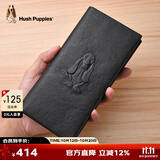 暇步士（Hush Puppies）钱包男士牛皮真皮短款休闲简约钱包礼盒装生日礼物送男友