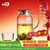青苹果高硼硅耐热玻璃水壶1.6L 可明火直烧冷水壶花茶壶泡茶围炉煮茶壶