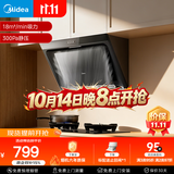 美的（Midea）抽吸排油烟机 家用大吸力侧吸式油烟机上门安装以旧换新出租房屋脱排烟机CXW-200-J30
