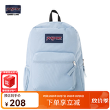 JANSPORT杰斯伯书包轻便双肩包男女旅行包简约背包电脑包学生校园 47LW7G7雾霾蓝-单侧边袋