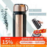 乐扣乐扣（LOCK&LOCK）保温壶304不锈钢保温保冷水壶户外露营旅行壶1.8L金色