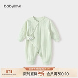 babylove婴儿连体衣春秋季初生儿宝宝和尚服婴儿衣服满月哈衣秋装