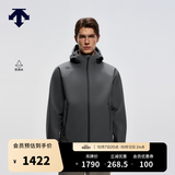迪桑特（DESCENTE）TRAINING系列综训男士防泼水抓绒保暖梭织运动外套秋冬新品夹克 CC-炭灰色 L (175/96A)