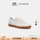 蔻驰（COACH）秋季男士男鞋ELLIS轻便休闲百搭运动鞋系带德训鞋男女同款 亮白色 44