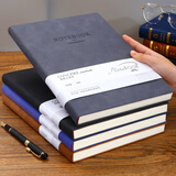 法拉蒙faramon 4本装A4笔记本360页商务笔记本子加厚皮面记事本复古办公文具日记本会议记录本 （黑灰蓝棕）