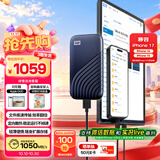 西部数据（WD）1TB NVMe 移动固态硬盘（PSSD）My Passport随行SSD type-c接口 1050MB/s 手机直连笔记本两用外接