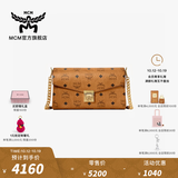 MCM【12期免息】【双11】官旗TRACY中号女款链条包单肩信封包斜挎包 干邑色 中号