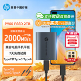 惠普（HP） 2TB 移动固态硬盘P900（PSSD）USB3.2 ssd 2000MB/s Type-C接口 太空灰｜手机直连
