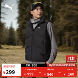 彪马（PUMA）防风拒水80绒羽绒运动背心男女新款冬保暖马甲692781 黑色-01 M (175/96A)