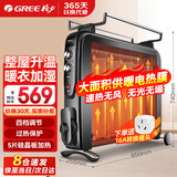 格力（GREE）电暖器家用节能电热膜省电快热取暖器无光防烫电暖气干衣加湿速热电暖器 NDYC-25C-WG