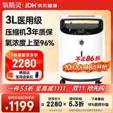 氧精灵3L升医用制氧机家用吸氧机老人专用孕妇便携氧气机323W