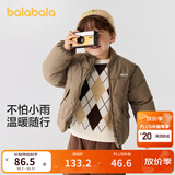 巴拉巴拉童装儿童棉服男童女童外套冬装棉衣绣花宝宝衣服 咖啡A51212 100
