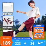 NIKE3BRAND 耐克儿童套装男童短袖T恤短裤五分裤两件套运动夏装