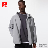 优衣库便携式防紫外线连帽外套男装女装/防晒服475031 478228 478228/03灰色 XL