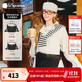 LeSportsac乐播诗斜挎包时尚高级女款手提包黑色百搭大容量单肩包生日礼物 黑色-中号升级款