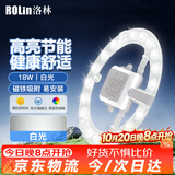 洛林（ROLin）led吸顶灯芯替换灯盘改造灯板贴片全光谱高显磁吸灯条18w白光