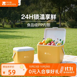 牧高笛（MOBIGARDEN）极冰保温箱6L 户外露营车载保鲜冷藏箱小冰箱 NX26684002 阳光黄