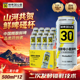 鲜啤30公里二发德式小麦原浆二次发酵 500ml*12罐整箱 聚餐 整箱装国庆出游