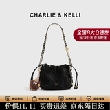 CHARLIE&KELLI包包女包2026新款包包云朵包单肩斜挎链条包七夕情人节生日礼物 黑色【京仓配送 赠专柜礼袋】