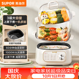 苏泊尔（SUPOR）电蒸锅 炖蒸煮一体 电煮锅 电火锅 家用多功能蒸包子锅 可定时电热锅 多用途锅 ZN23FK1568