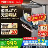 华帝（VATTI）恒温淋浴花洒套装黄铜水路枪灰琴键四功能浴室花洒淋浴全套一体式