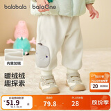 巴拉巴拉balaOne宝宝长裤宽松束脚裤男童女童裤子冬保暖209425108202