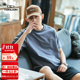 唐狮（TonLion）2026春夏款男士T恤短袖贴标简约时尚百搭