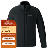 mont·bell 户外抓绒衣冲锋衣内胆男轻薄开衫内搭保暖上衣 1114881 BK黑色 XL