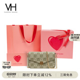 VANESSA HOGAN VH女包山茶花信封包轻奢老花链条小包单肩斜挎包生日礼物送女友