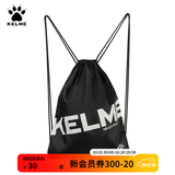 KELME/卡尔美束口袋抽绳双肩背包足球收纳袋健身运动包K034 黑色 均码(35cm*45cm)