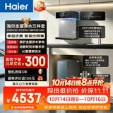 海尔（Haier）净水器前置管线机套装【889鲜活水8年进口膜+15T/h自动冲洗前置Z45+麦浪冷热管线机HGDZ2571】