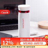 乐扣乐扣（LOCK&LOCK）不锈钢保温杯情侣学生水杯菲特旋转盖轻量杯450ml白红 LHC4131WR