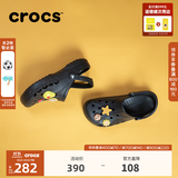 CROCS卡骆驰贝雅洞洞鞋轻便百搭男鞋一脚蹬洞洞鞋女拖鞋休闲鞋|10126 黑色-001(含智必星) 41 /42(260mm)